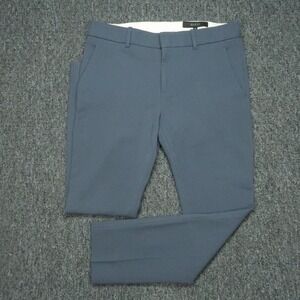 Gucci Womens 38 Blue Strech Wool Career Mid Rise Trousers Lightweight 30x26
